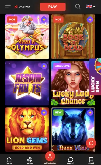 N1 Casino Slot game view on mobile